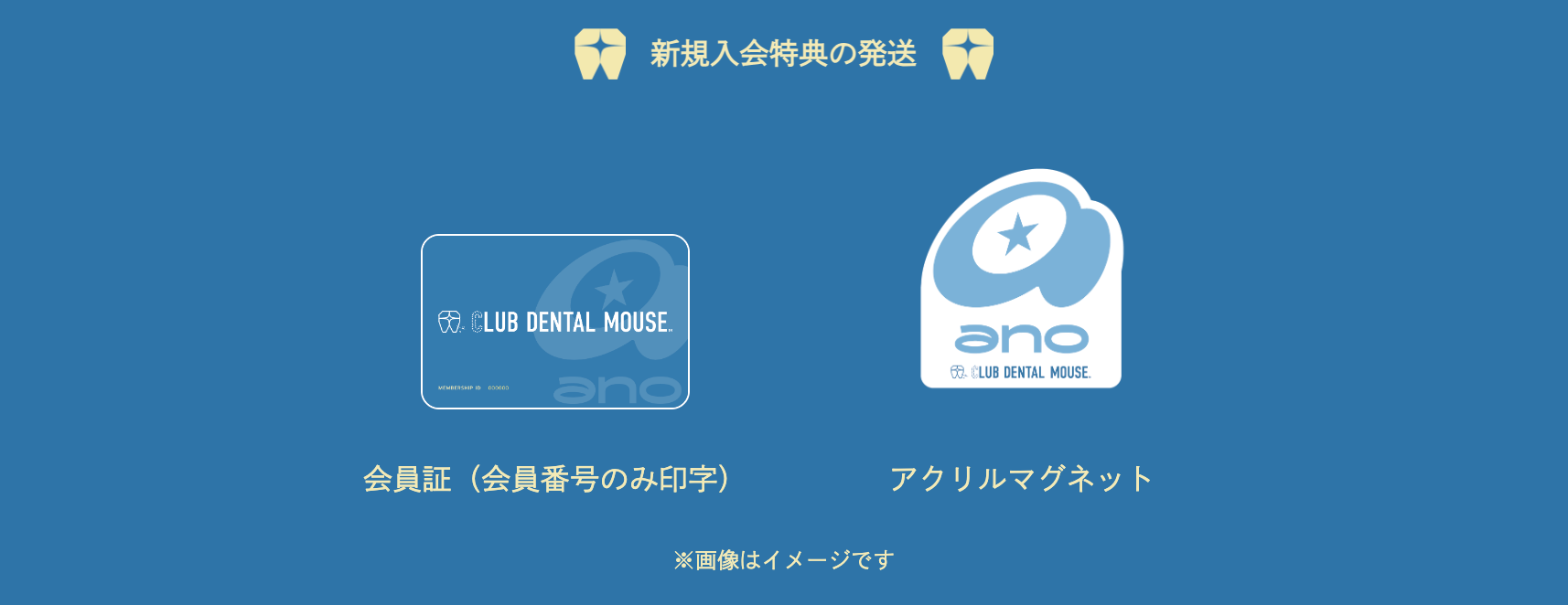 新規入会特典の発送